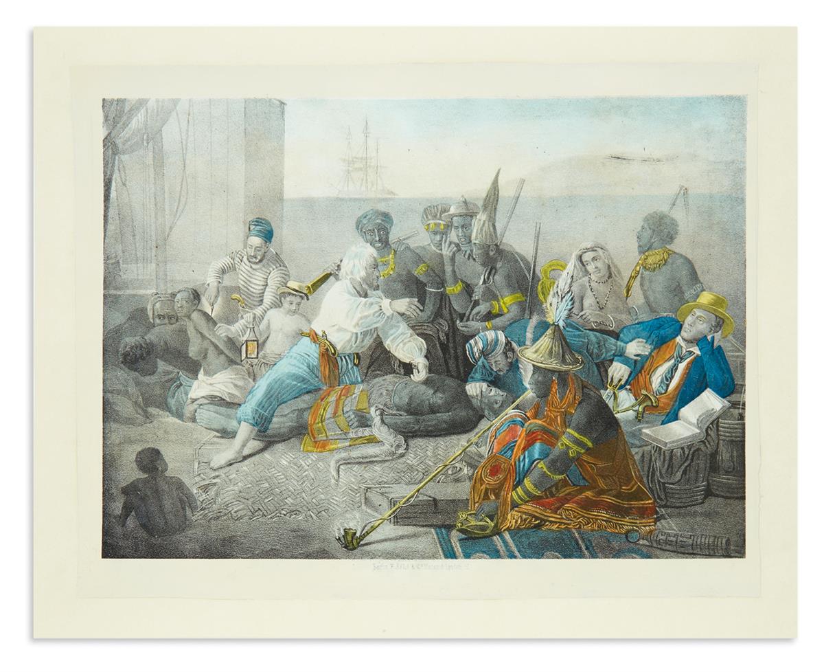 (SLAVERY AND ABOLITION.) Sala, F.; lithographer. [The Slave Trade--Slaves on the West Coast of Africa.]